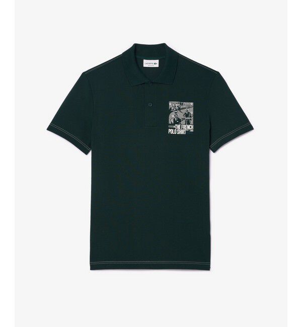 LACOSTE「ルネ・ラコステグラフィックパックプリントポロシャツ」|ポロシャツ|ダークグリーン