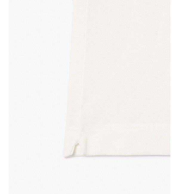 LACOSTE「オーガニックコットン ストレッチ鹿の子 配色パイピング比翼ポロシャツ」|ポロシャツ|