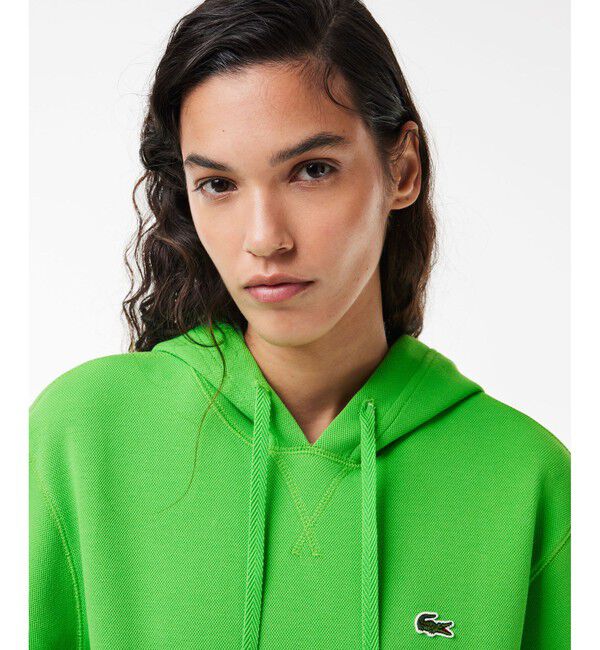 LACOSTE「ダブルフェイスピケフーディー」|パーカー|