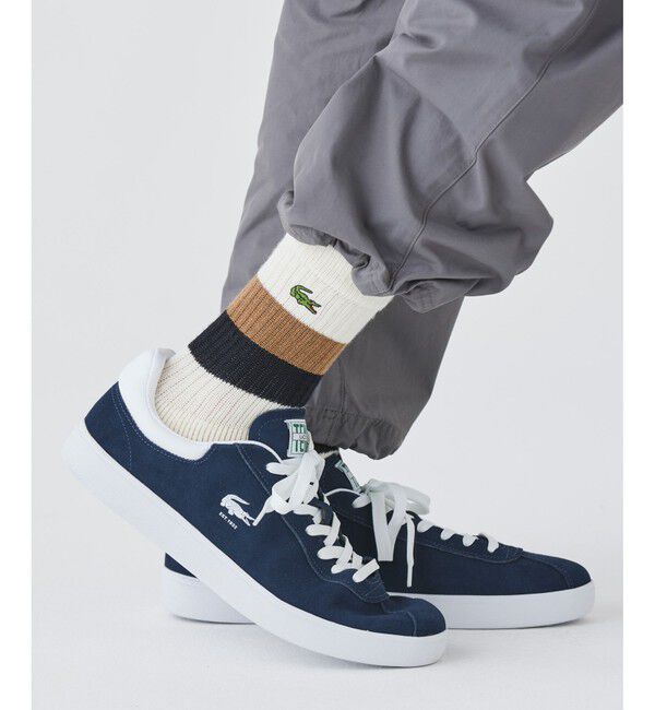 LACOSTE「メンズ BASESHOT 223 1 SMA」|スニーカー|ネイビー&times;ホワイト