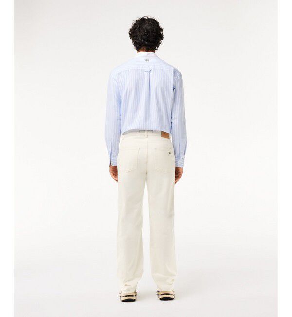 LACOSTE「オーガニックコットン ベーシック ルーズフィット ストレートデニムパンツ」|デニム|