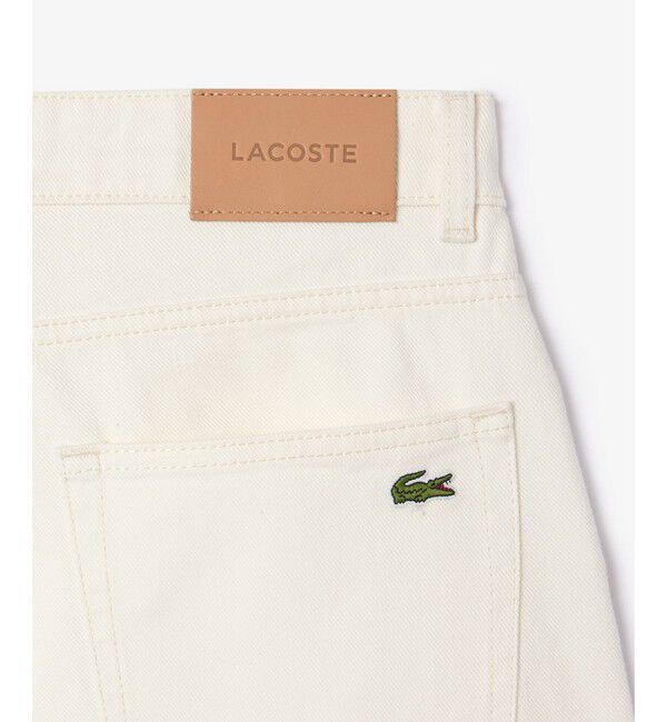 LACOSTE「オーガニックコットン ベーシック ルーズフィット ストレートデニムパンツ」|デニム|