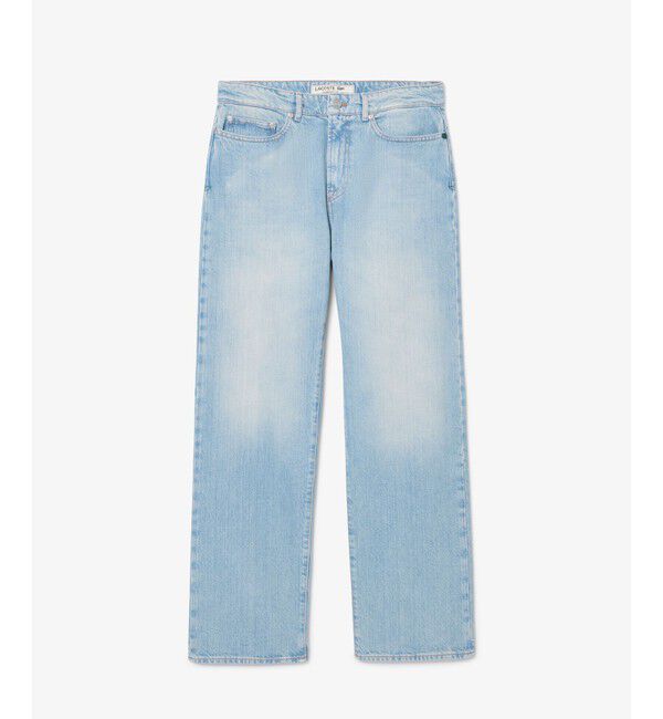 LACOSTE「オーガニックコットン ベーシック ルーズフィット ストレートデニムパンツ」|デニム|