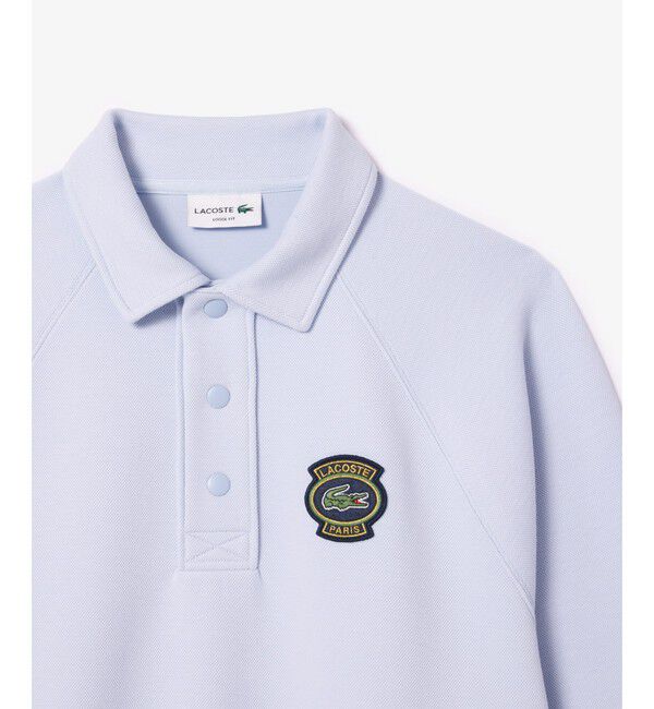 LACOSTE「ダブルフェイス鹿の子地ポロスウェット」|ポロシャツ|