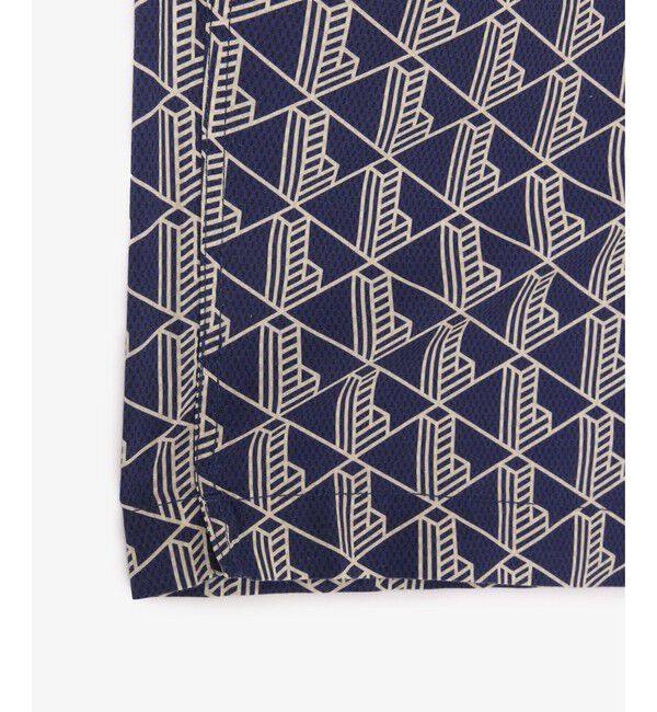 LACOSTE「オールオーバーモノグラムプリントオープンカラーシャツ」|シャツ・ブラウス|