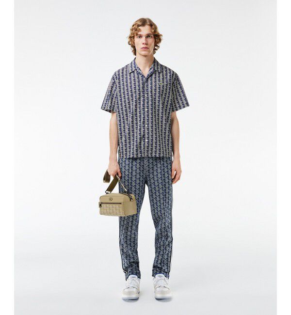 LACOSTE「オールオーバーモノグラムプリントオープンカラーシャツ」|シャツ・ブラウス|