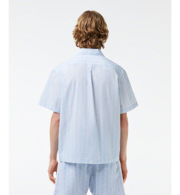 LACOSTE「オールオーバーモノグラムプリントオープンカラーシャツ」|シャツ・ブラウス|