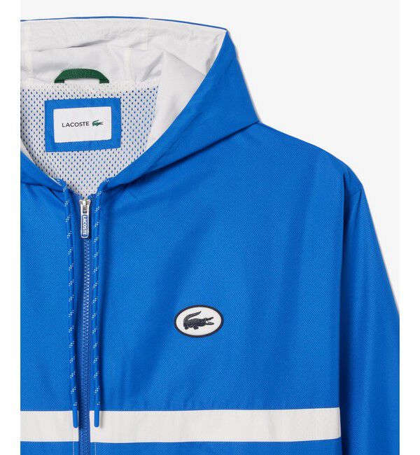 LACOSTE「カラーブロック耐水トラックジャケット」|ブルゾン・スタジャン|