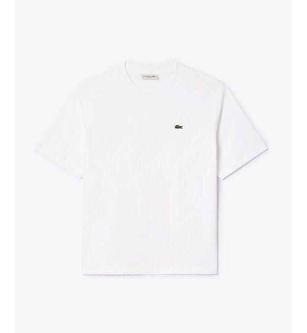 LACOSTE「ハイクオリティ ピマコットン仕立て ワンポイントソフトタッチ半袖Tシャツ」|Tシャツ・カットソー|