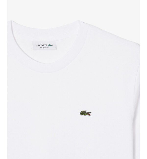LACOSTE「ハイクオリティ ピマコットン仕立て ワンポイントソフトタッチ半袖Tシャツ」|Tシャツ・カットソー|