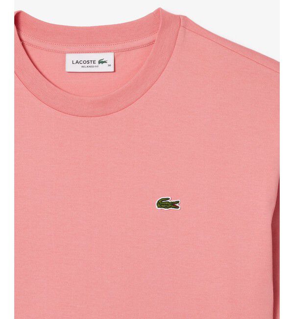 LACOSTE「ハイクオリティ ピマコットン仕立て ワンポイントソフトタッチ半袖Tシャツ」|Tシャツ・カットソー|