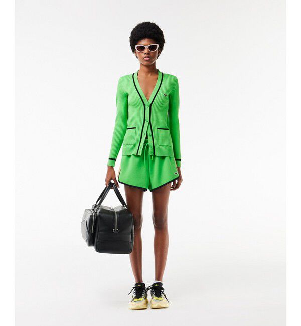 LACOSTE「サイド切り替え鹿の子地ショートパンツ」|その他|