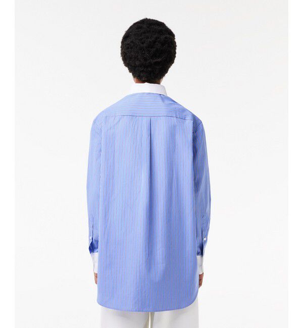 LACOSTE「ストライプクレリックシャツ」|シャツ・ブラウス|