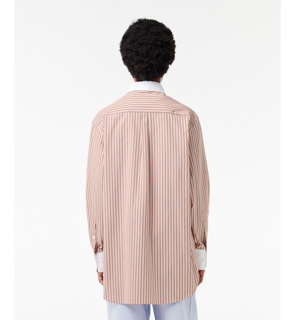 LACOSTE「ストライプクレリックシャツ」|シャツ・ブラウス|