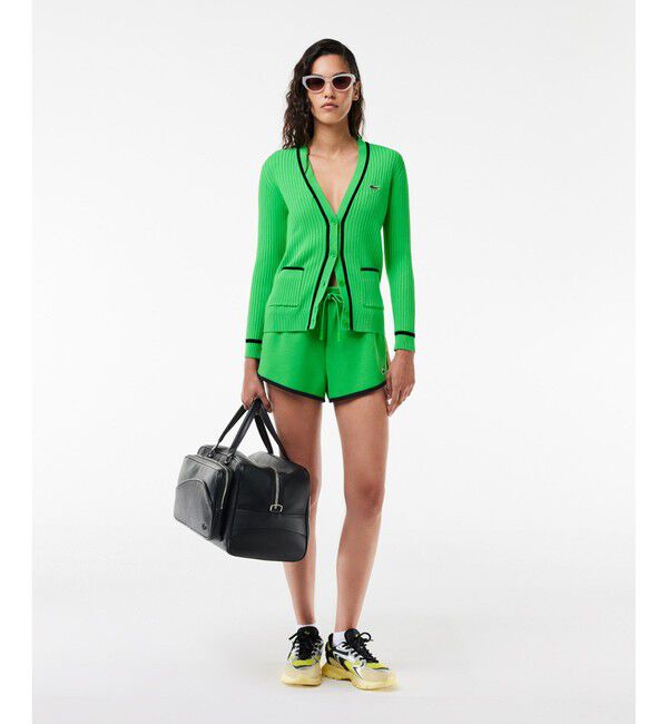 LACOSTE「3Dニットカーディガン」|カーディガン|