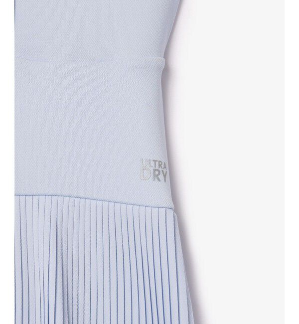 LACOSTE「ウルトラストレッチ鹿の子 アシンメトリープリーツスカートテニスドレス」|ワンピース|