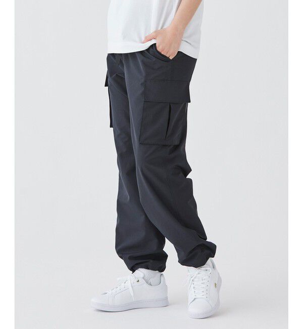 LACOSTE「撥水 防水 ウィメンズ 軽量 ルーズフィット ストレート ナイロンカーゴパンツ」|カーゴ|