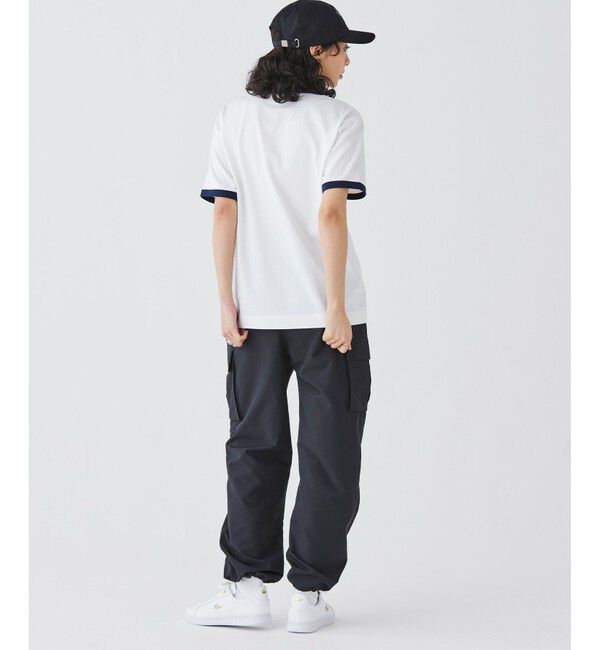 LACOSTE「撥水 防水 ウィメンズ 軽量 ルーズフィット ストレート ナイロンカーゴパンツ」|カーゴ|