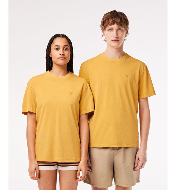 LACOSTE「ナチュラルダイワントーンTシャツ」|Tシャツ・カットソー|イエロー