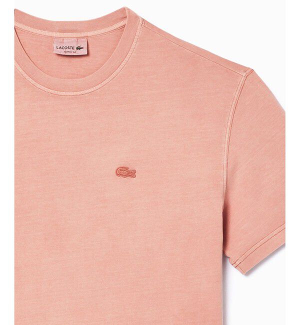 LACOSTE「ナチュラルダイワントーンTシャツ」|Tシャツ・カットソー|ピンク