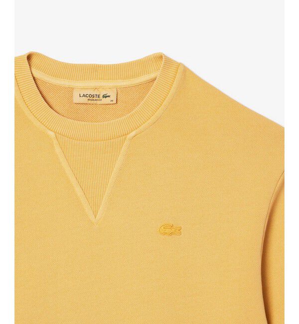 LACOSTE「オーガニックコットン 裏パイル ミネラルダイ半袖スウェット」|Tシャツ・カットソー|