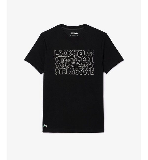 LACOSTE「ネーム＆ワニロゴグラフィックドライTシャツ」|Tシャツ・カットソー|