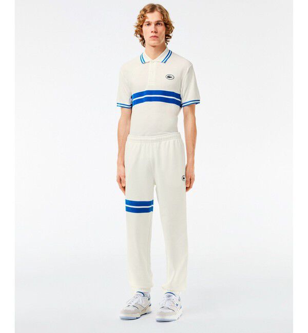LACOSTE「オーガニックコットン 裏パイル アシンメトリーラインスウェットトラックパンツ」|その他|