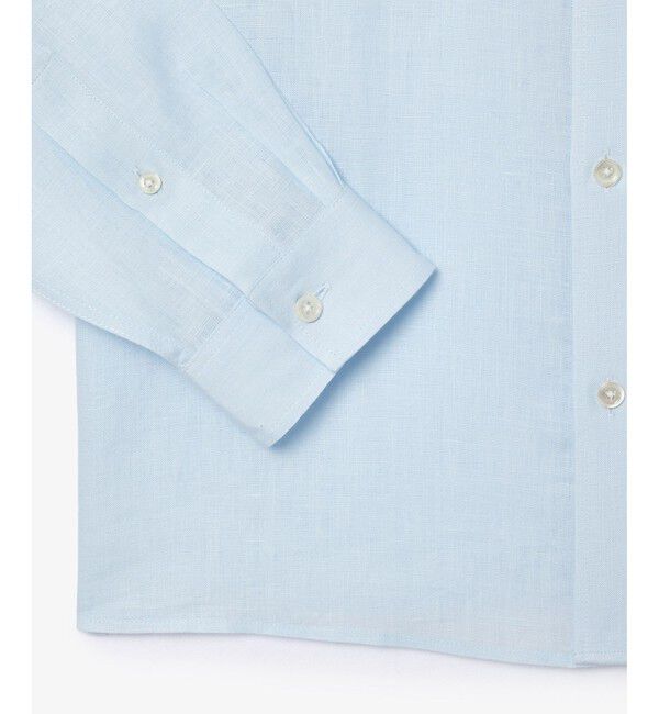 LACOSTE「リネンボタンダウン長袖シャツ」|シャツ・ブラウス|