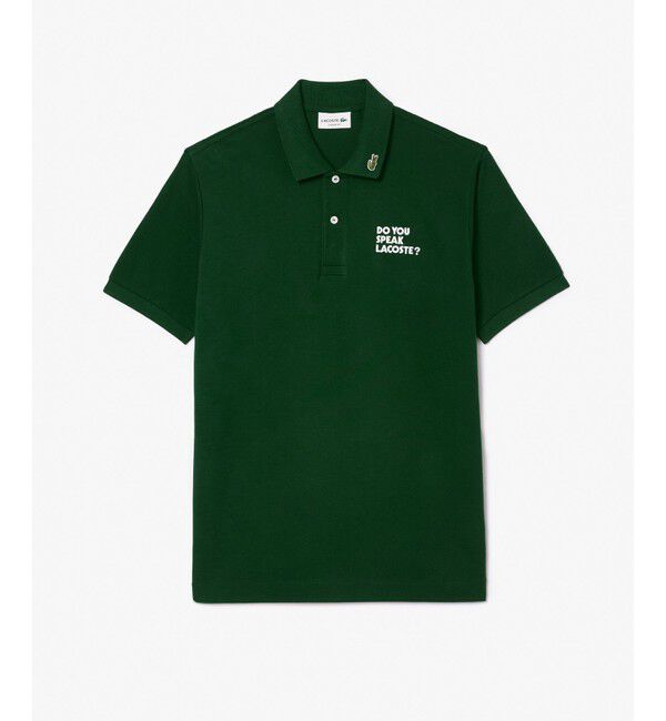 LACOSTE「オーガニックコットン鹿の子 RENE DID IT FIRST半袖ポロシャツ」|ポロシャツ|