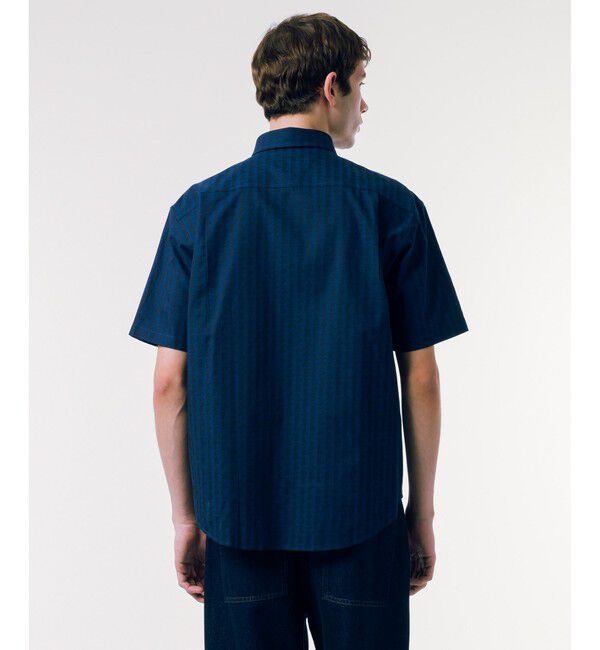 LACOSTE「モノグラム柄 プリントジャカードシャンブレーオックスフォードシャツ」|シャツ・ブラウス|