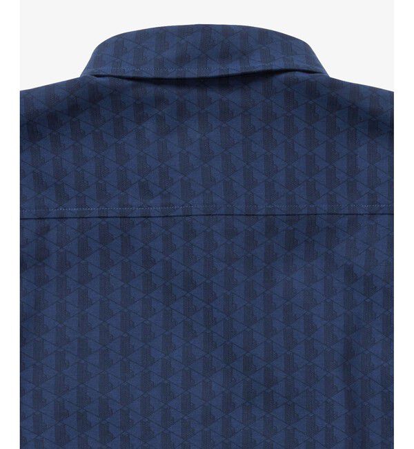 LACOSTE「モノグラム柄 プリントジャカードシャンブレーオックスフォードシャツ」|シャツ・ブラウス|