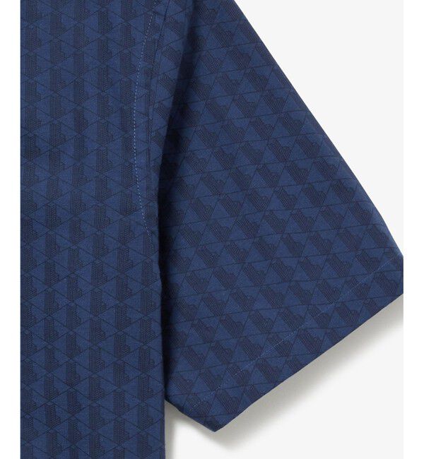 LACOSTE「モノグラム柄 プリントジャカードシャンブレーオックスフォードシャツ」|シャツ・ブラウス|