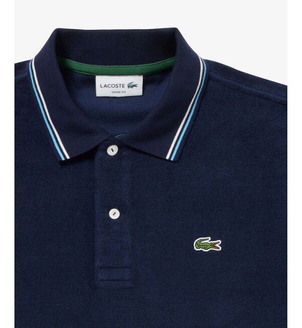LACOSTE「ハイゲージパイル地 オーバーサイズ 半袖ポロシャツ」|ポロシャツ|