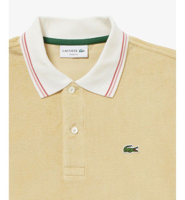 LACOSTE「ハイゲージパイル地 オーバーサイズ 半袖ポロシャツ」|ポロシャツ|