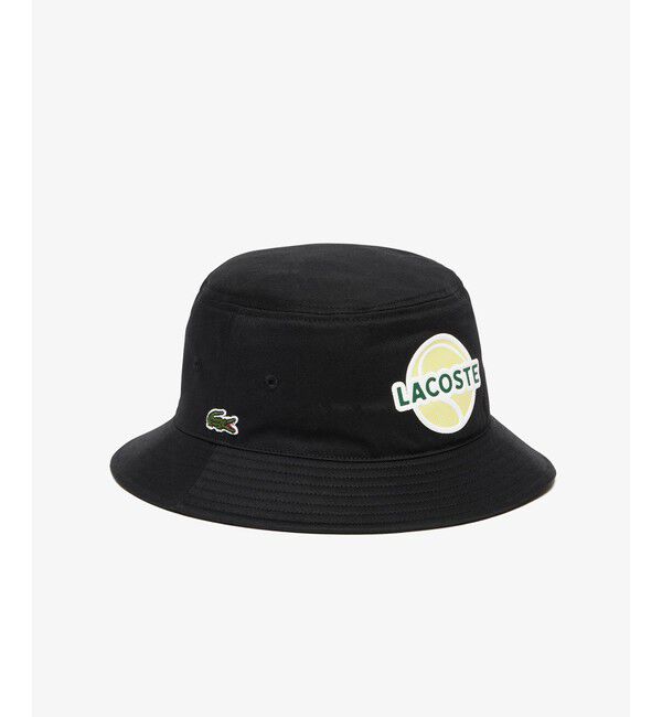 LACOSTE「テニスボールプリントバケットハット」|キャップ・キャスケット|