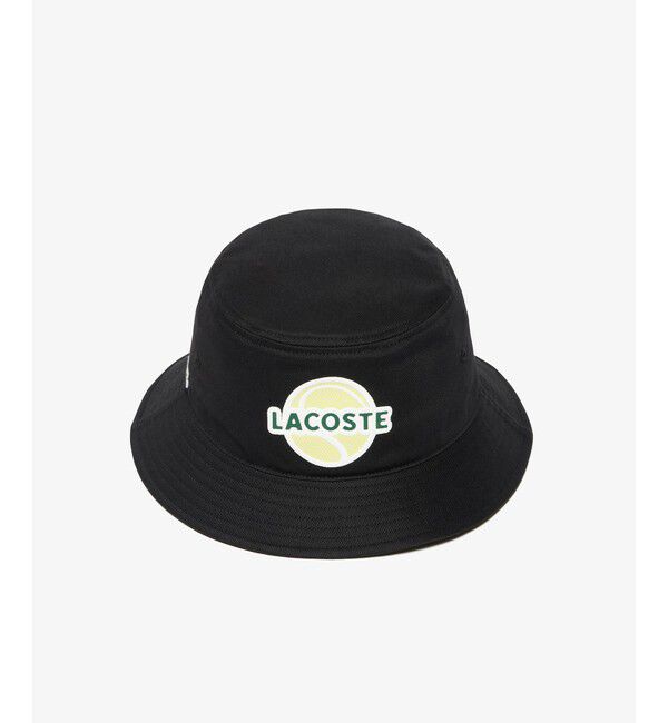 LACOSTE「テニスボールプリントバケットハット」|キャップ・キャスケット|
