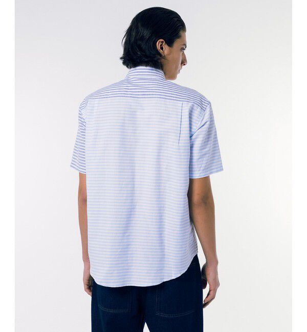 LACOSTE「コットンリネンボーダーシャツ」|シャツ・ブラウス|