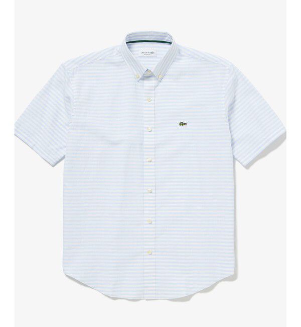 LACOSTE「コットンリネンボーダーシャツ」|シャツ・ブラウス|