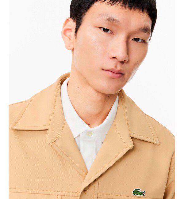 LACOSTE「レーヨンブレンドヘビーウェイトミリタリーシャツ」|シャツ・ブラウス|