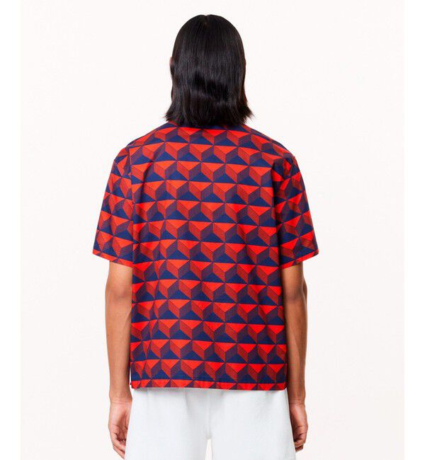 LACOSTE「オーガニックコットン ロバート・ジョージ オールオーバーオープンカラーシャツ」|シャツ・ブラウス|