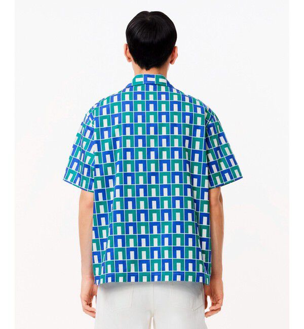 LACOSTE「オーガニックコットン ロバート・ジョージ オールオーバーオープンカラーシャツ」|シャツ・ブラウス|