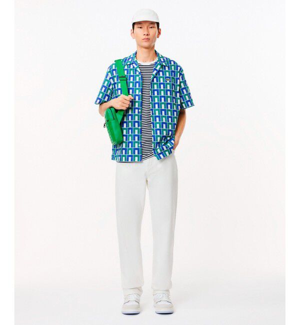 LACOSTE「オーガニックコットン ロバート・ジョージ オールオーバーオープンカラーシャツ」|シャツ・ブラウス|