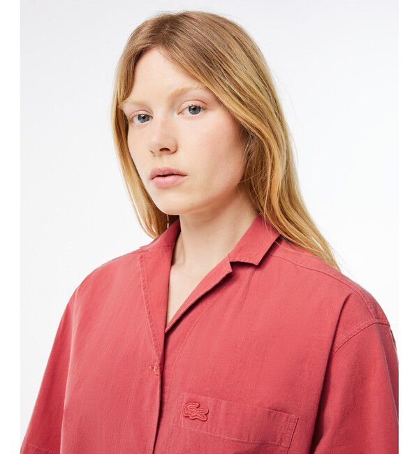 LACOSTE「ボックスシルエットオープンカラーシャツ」|シャツ・ブラウス|