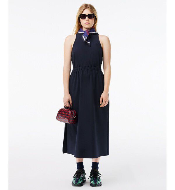 LACOSTE「バックオープンロングワンピース」|ワンピース|