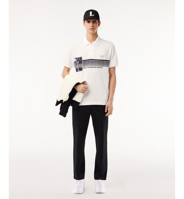 LACOSTE「テニスプレイヤーグラフィックフランスメイドポロシャツ」|ポロシャツ|