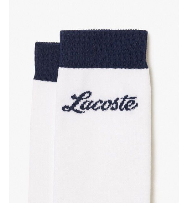 LACOSTE「バイカラーロングゴルフソックス」|ソックス|