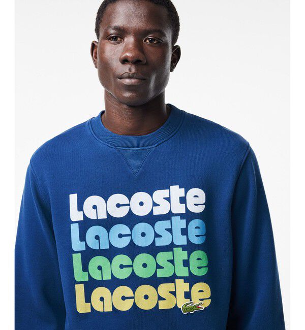 LACOSTE「リピートネームプリントクルーネックスウェット トレーナー」|スウェット・ジャージ|
