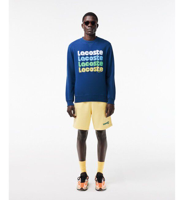 LACOSTE「リピートネームプリントクルーネックスウェット トレーナー」|スウェット・ジャージ|