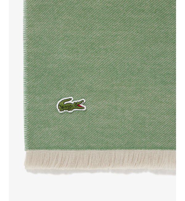 LACOSTE「ネームジャカードコットンストール」|マフラー|