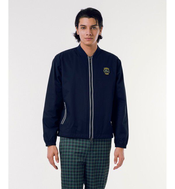 LACOSTE「ライトウェイトボマージャケット」|ブルゾン・スタジャン|ネイビー